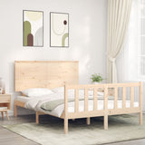 Bed Frame without Mattress Small Double Solid Wood Pine 3193371
