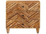 Bedside Table Brown 50 x 33 x 60 cm Solid Mango Wood 4018925
