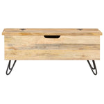 ZNTS Chest 90x40x45 cm Solid Mango Wood 289635