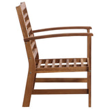 Garden Sofa Set Brown Solid Acacia wood Medium Durable 47282