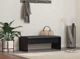 Hall Bench with Cushion Black Oak 83 x 38 x 40 cm 891553