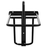Foldable Saddle Rack Wall Mounted Black Iron 172437