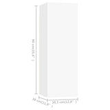 TV Cabinets 4 pcs White 30.5x30x90 cm Engineered Wood 3078741