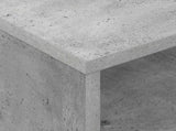Side Table with Wheels Concrete Grey 50.5 x 50 x 30 cm 891027
