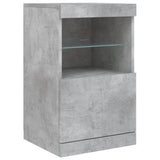 Sideboard with LED Lights Concrete Grey 123x37x67 cm 3209061