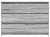 Sideboard Grey Sonoma 80x35x76 cm Engineered Wood 861738