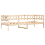 Day Bed without Mattress 90x190 cm Single Solid Wood Pine 840382