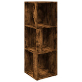 Corner Cabinet Smoked Oak 33x33x100 cm Engineered Wood 825828