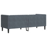 Sofa Dark Grey 194 x 74.5 x 70.5 cm Velvet 42013023