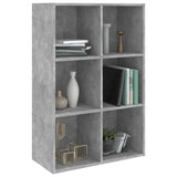 Book Cabinet Concrete grey Engineered wood 66x30x98 cm 800346