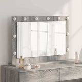 Vanity Mirror Rectangular Grey Sonoma 80 x 55 x 18 cm 868298