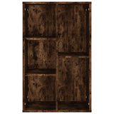 Book Cabinet/Sideboard Smoked Oak 50x25x80 cm Engineered Wood 826611