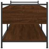 Coffee Table Brown Oak 99x50x50 cm Engineered Wood 833964