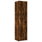 Slim Storage Cabinet Smoked Oak 45x42.5x225 cm Engineered Wood 3281291
