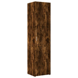 Slim Storage Cabinet Smoked Oak 45x42.5x225 cm Engineered Wood 3281291