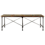 Dining Table 220x90x77 cm Solid Wood Reclaimed 358883