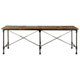 Dining Table 220x90x77 cm Solid Wood Reclaimed 358883