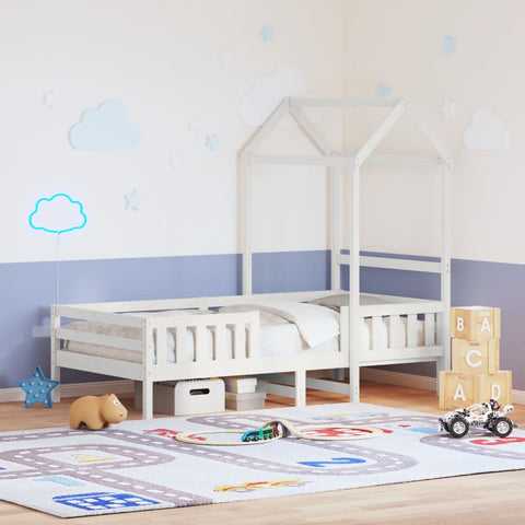 Bed Frame with Roof without Mattress White 80x200 cm 3282163