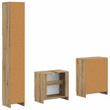 3 Piece Bathroom Cabinet Set UTRECHT Artisan Oak 3417494