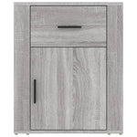ZNTS Bedside Cabinet Grey Sonoma 50x36x60 cm Engineered Wood 816726