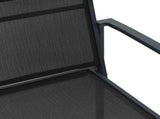 Garden Chairs 2 pcs Black and Anthracite 53.5 x 59 x 77 cm 42025098