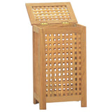 Laundry Basket Natural Solid Teak Wood 340760