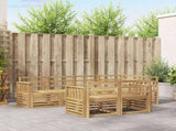 Outdoor Sofa Set 7 pcs White 247 x 128.5 x 73 cm 3391984