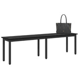 Bench Black Oak 160 x 35 x 45 cm Engineered Wood 892602