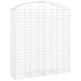 Arched Gabion Basket 200x50x220/240 cm Galvanised Iron 153481