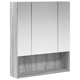 Bathroom Mirror Cabinet Grey Sonoma 60 x 14.5 x 70 cm 889188