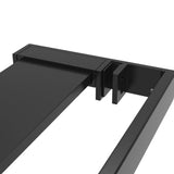 ZNTS Shower Shelf for Walk-in Shower Wall Black 100 cm Aluminium 153617