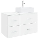 Bathroom Furniture Set 2 pcs White Engineered Wood 3403968