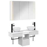 Bathroom Cabinet Set 4 pcs White 103.5 x 15.5 x 70 cm 3406263