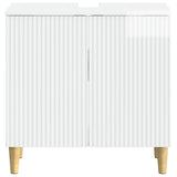 Bathroom Sink Cabinet ARNHEM High Gloss White 896569