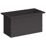 Garden Planter with LED Black 30 x 60 x 30 cm Steel 8008084