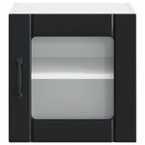 Wall Glass Cabinet LUCCA 2 pcs Black 40 x 31 x 40 cm 884837