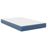 Bed Mattress with Mattress Blue 120 x 190 cm Fabric 42008279