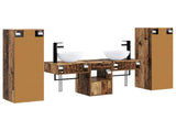 Bathroom Furniture Set 5 pcs Old Wood 33 x 34.5 x 100 cm 3405971
