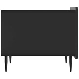 Coffee Table with Drawer Black 49 x 50 x 42 cm Engineered Wood 894506