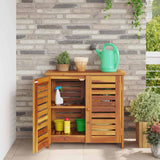 Garden Cabinet Natural 75 x 35 x 70cm Solid Acacia Wood 42001370