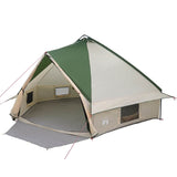 Teepee Tent 10-Person Green and White 567 x 470 x 242 cm 42004065