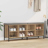 Shoe Cabinet with Shelf Artisan Oak 131 x 35 x 50 cm 881311