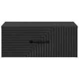 Wall-Mounted Bedside Cabinet 2 pcs Black 49 x 34.5 x 20 cm 898618
