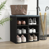 Shoe Cabinet Black 52.5x30x50 cm 808686