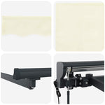 Retractable Awning Manual Cream 400 x 300 cm Fabric 3330494