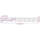 Garden Fence Steel Tough Modern 277681