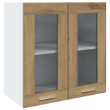 Kitchen Wall Cabinet Lyon with Glass Door Artisan Oak 60x31x60 cm 856168