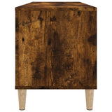 Record Cabinet Smoked Oak 100x38x48 cm Engineered Wood 831978
