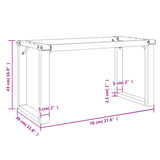 Coffee Table Legs O-Frame 70x30x43 cm Steel 357874