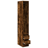 Wardrobe Smoked Oak 30x50x200 cm Engineered Wood 3307742